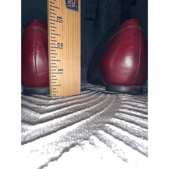 Munro Carrie Burgundy Leather Loafers – Embossed Crocodile Toe – Size 9 M Sale!! - Picture 9 of 11